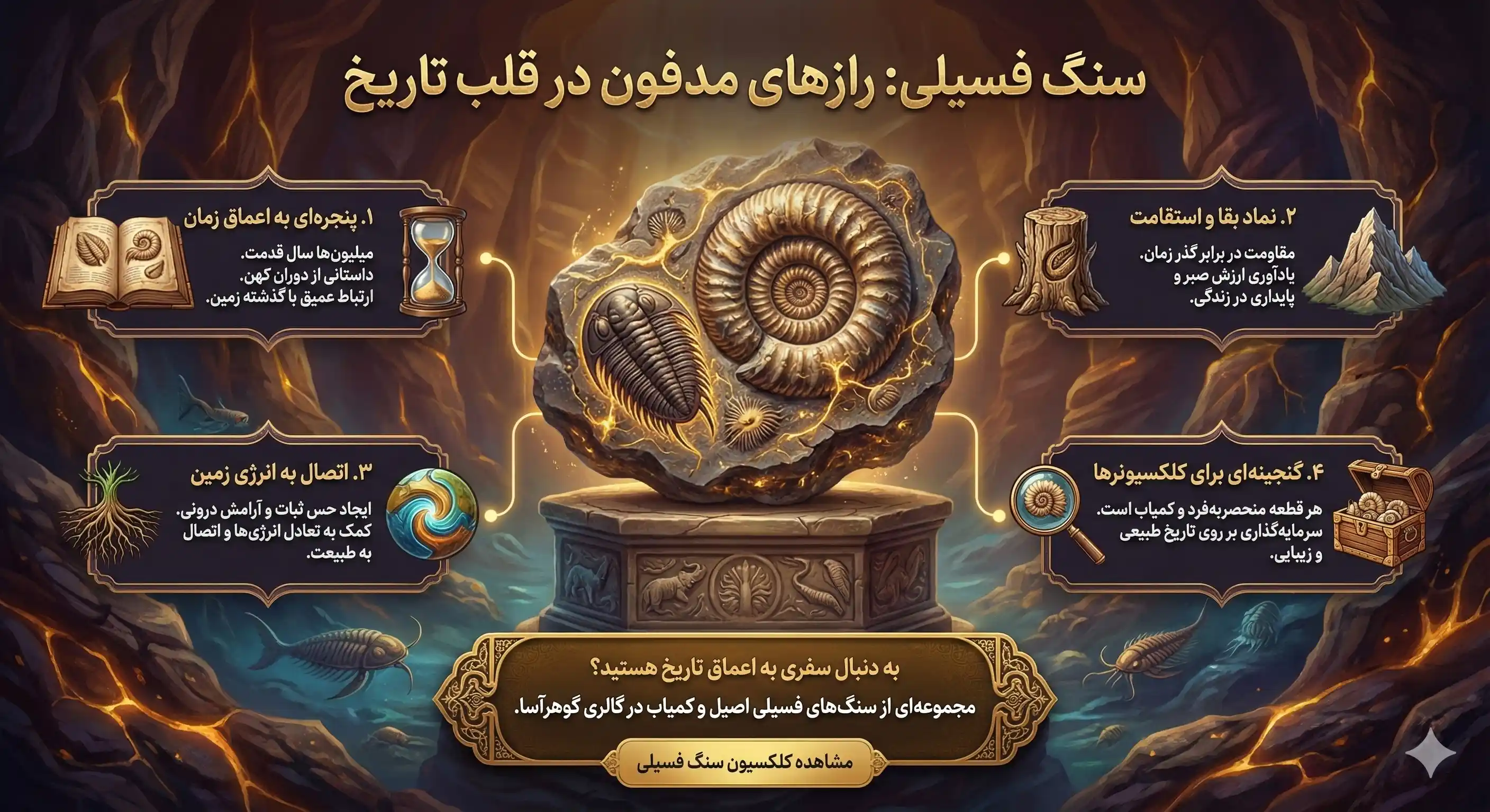 حقایق پنهان در دل سنگ‌های فسیلی