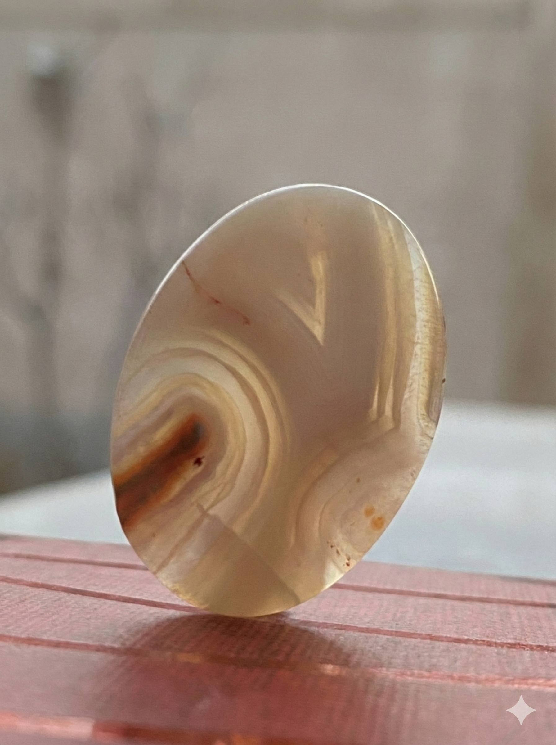 عقیق سلیمانی آتشی (طرحِ قلعه) - تصویر 2 - عقیق سلیمانی