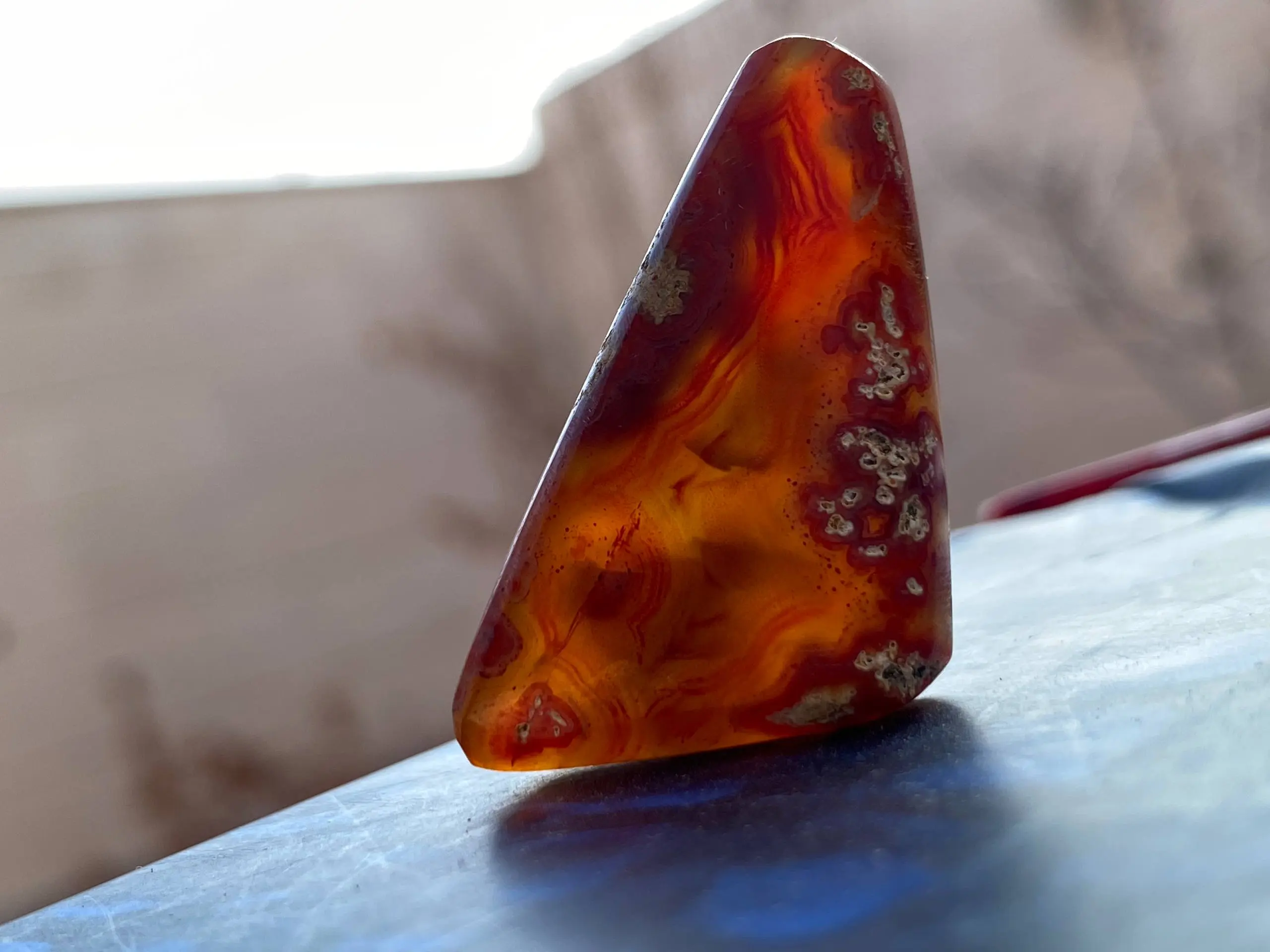 خرید عقیق سلیمانی اصل - عقیق سلیمانی آتشی