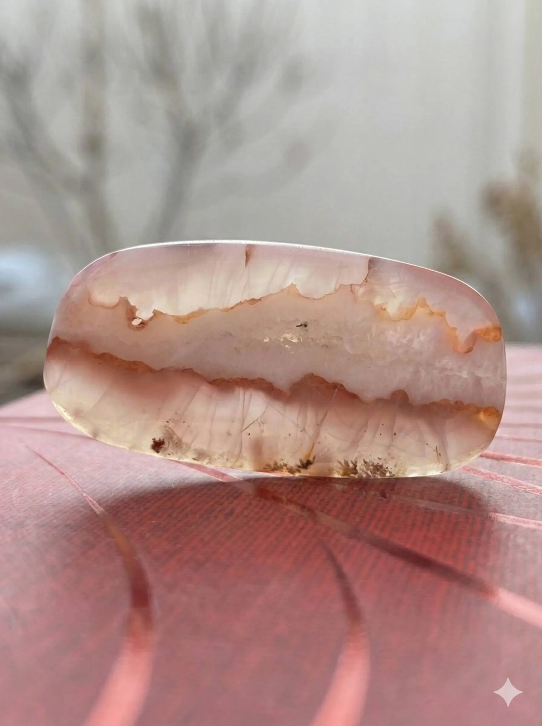 خرید عقیق سلیمانی یخی شجری - سنگ قیمتی اصل - گوهرآسا