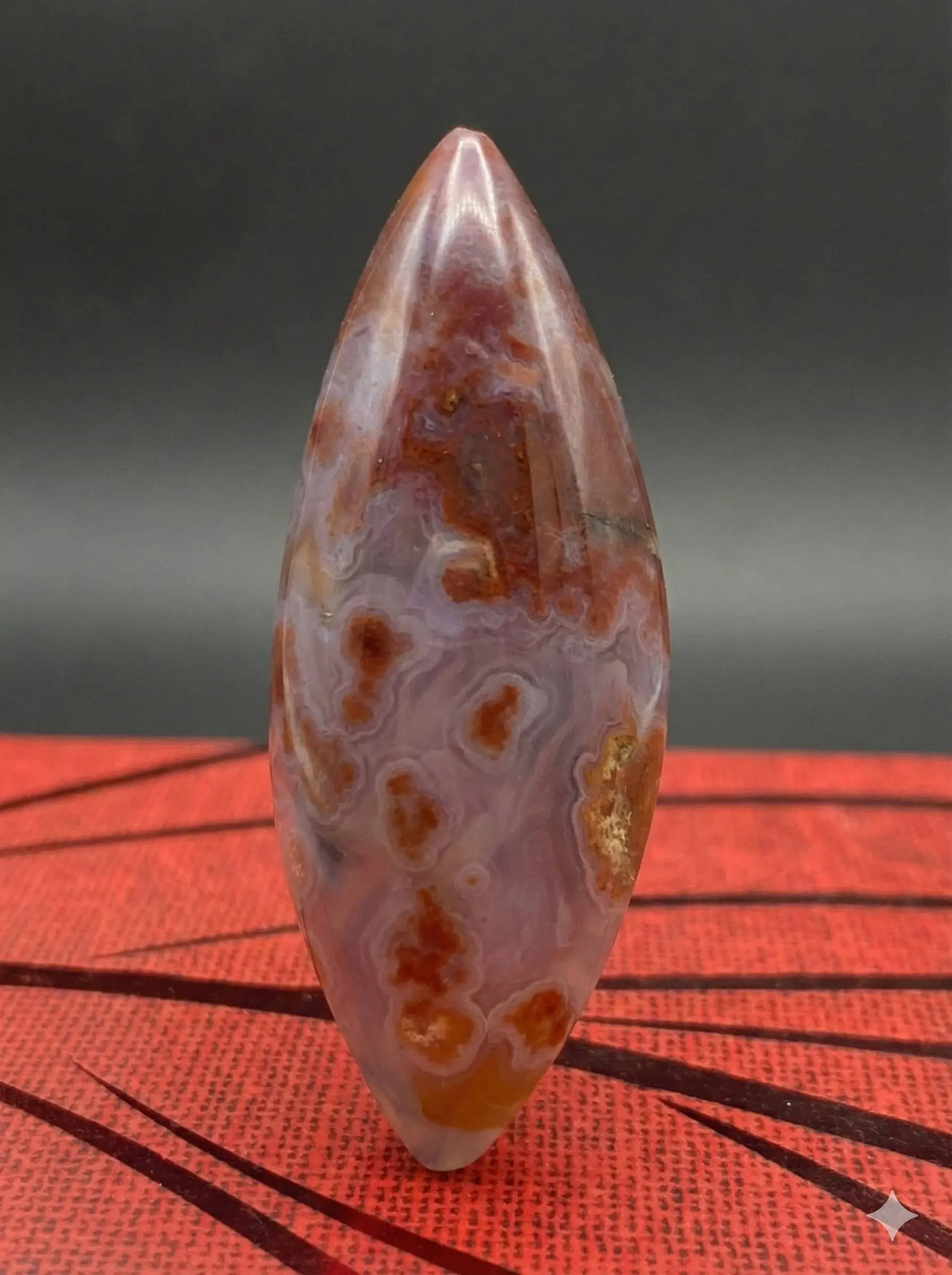 خرید عقیق سلیمانی مداری سوسنی - سنگ قیمتی اصل - گوهرآسا